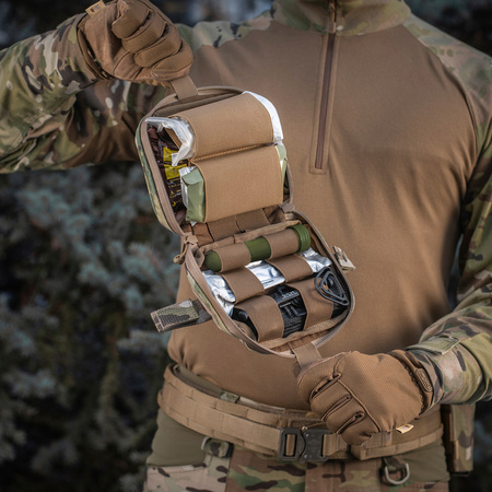 M-TAC - APTECZKA TAKTYCZNA / POZIOMY ZASOBNIK MEDYCZNY TYPU IFAK - ELITE LARGE - MULTICAM (10238008)