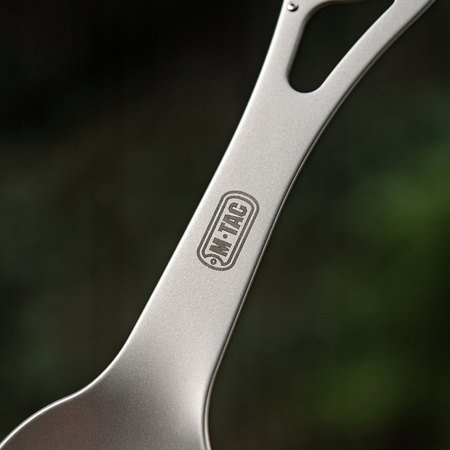SPORK NIEZBĘDNIK Z KARABIŃCZYKIEM ŁYŻKO-WIDELEC 4W1 UNIWERSALNY STAL M-TAC