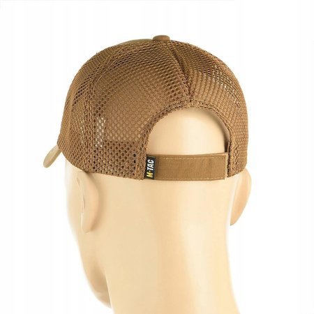 CZAPKA Z DASZKIEM BEJSBOLÓWKA MĘSKA M-TAC VENT FLEX RIP-STOP L/XL - COYOTE
