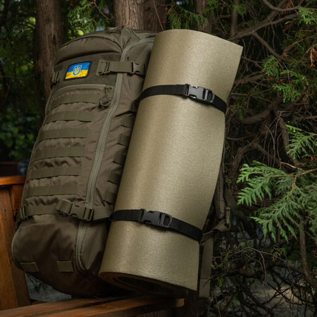 PAS KOMPRESYJNY NYLONOWY Z KLAMRĄ FASTEX M-TAC GEN. II 130 CM CZARNY BLACK
