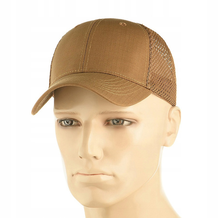 CZAPKA Z DASZKIEM BEJSBOLÓWKA MĘSKA M-TAC VENT FLEX RIP-STOP L/XL - COYOTE