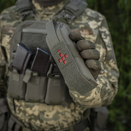 M-TAC - ZAMKNIĘTA ŁADOWNICA NA STAZĘ TYPU CAT / KABURA / MOCOWANIE MOLLE - ELITE FLAP - RANGER GREEN (10393023)