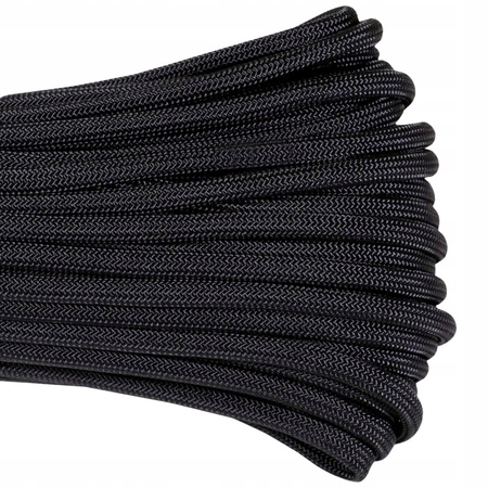 BRANSOLETKA SURVIVALOWA TAKTYCZNA PARACORD 550 M-TAC COBRA L - CZARNA BLACK