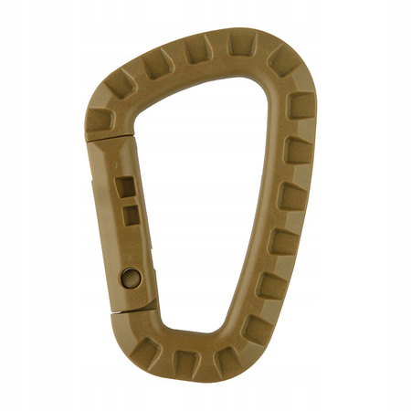 KARABIŃCZYK TYPU D-HOOK TACTICAL BRELOK DO KLUCZY ABS M-TAC COYOTE BRĄZOWY