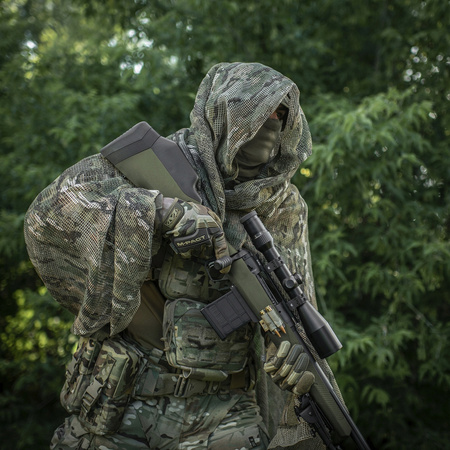 SIATKA MASKUJĄCA SZAL SNAJPERSKI CHUSTA M-TAC BAWEŁNA 180X80 CM - MULTICAM