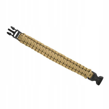 BRANSOLETKA SURVIVALOWA TAKTYCZNA PARACORD 550 M-TAC COBRA L COYOTE KHAKI