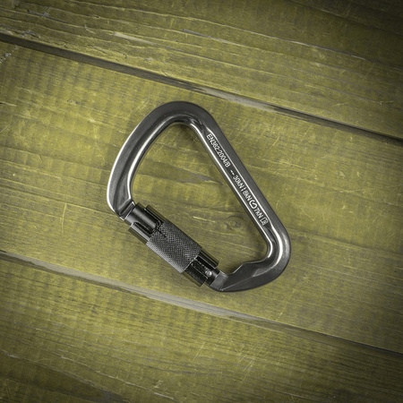 KARABIŃCZYK ASEKURACYJNY D-HOOK Z BLOKADĄ KEY-LOC TWIST-LOCK AUTOMAT M-TAC
