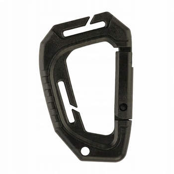 KARABIŃCZYK TYPU D-HOOK TACTICAL BRELOK DO KLUCZY ABS M-TAC CZARNY BLACK