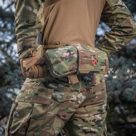 M-TAC - APTECZKA TAKTYCZNA / POZIOMY ZASOBNIK MEDYCZNY TYPU IFAK - ELITE LARGE - MULTICAM (10238008)