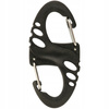 DWUSTRONNY KARABIŃCZYK TYPU S-HOOK BRELOK DO KLUCZY ABS M-TAC CZARNY BLACK