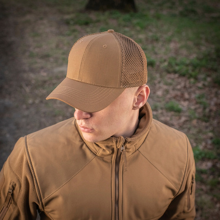 CZAPKA Z DASZKIEM BEJSBOLÓWKA MĘSKA M-TAC VENT FLEX RIP-STOP L/XL - COYOTE