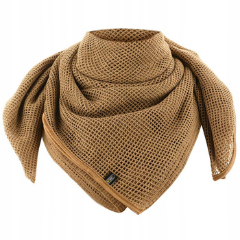 SIATKA MASKUJĄCA SZAL SNAJPERSKI CHUSTA M-TAC BAWEŁNA 180X80 - COYOTE KHAKI