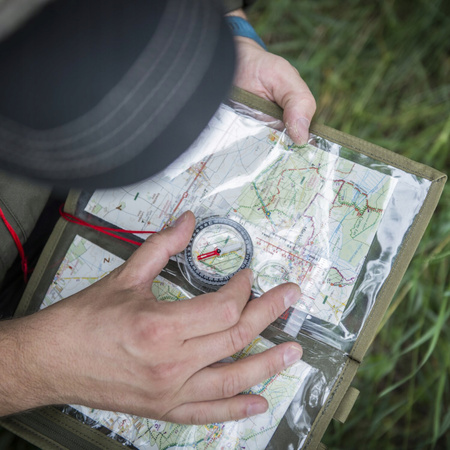 KOMPAS MAPOWY BUSOLA PRZEŹROCZYSTY FOSFORYZUJĄCY HELIKON KOMPAS SCOUT MK2