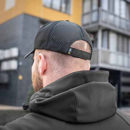 CZAPKA Z DASZKIEM BEJSBOLÓWKA MĘSKA M-TAC VENT FLEX RIP-STOP - CZARNA BLACK