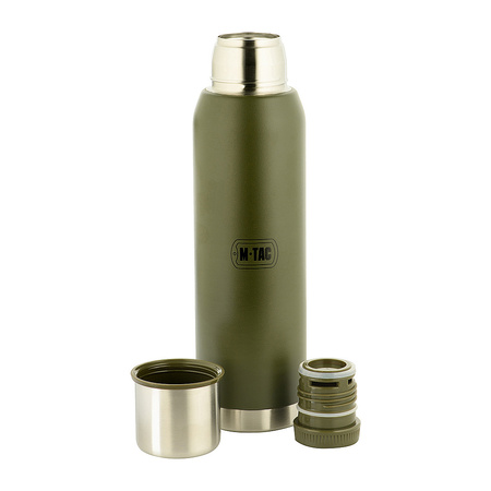 TERMOS TURYSTYCZNY 1,3L PRÓŻNIOWY PODWÓJNE ŚCIANKI M-TAC MILITARNY - OLIVE