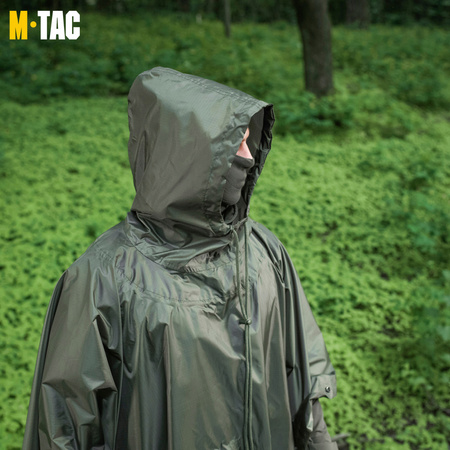 PONCHO PELERYNA PRZECIWDESZCZOWA PONCZO PAŁATKA M-TAC - ZIELONY OLIVE