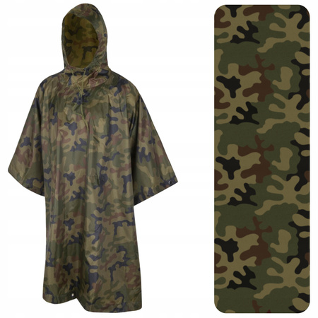 PONCHO PELERYNA PRZECIWDESZCZOWA PAŁATKA HELIKON U.S. MODEL - PL WOODLAND
