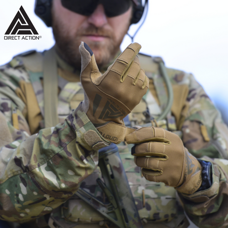 DIRECT ACTION - RĘKAWICE TAKTYCZNE - HARD GLOVES - COYOTE BROWN - GL-HARD-PES-CBR