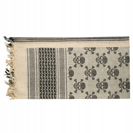 ARAFATKA CHUSTA OCHRONNA M-TAC SHEMAGH WZÓR W CZASZKI - COYOTE BLACK KHAKI