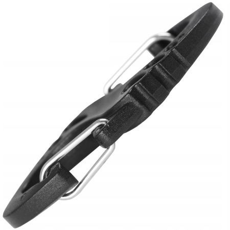 DWUSTRONNY KARABIŃCZYK TYPU S-HOOK BRELOK DO KLUCZY ABS M-TAC CZARNY BLACK