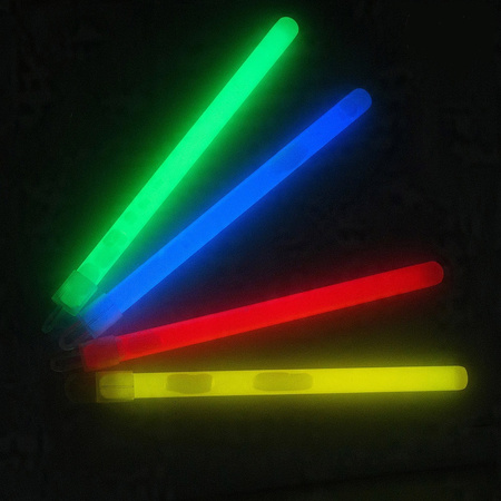 ŚWIATŁO CHEMICZNE ŚWIETLIK LIGHTSTICK GLOWSTICK M-TAC DUŻE 15CM 24H ZIELONE