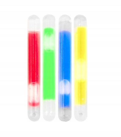 ŚWIATŁO CHEMICZNE ŚWIETLIK LIGHTSTICK GLOWSTICK M-TAC - 10 SZTUK - CZERWONE