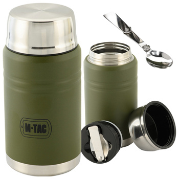 TERMOS OBIADOWY TURYSTYCZNY 750 ML PRÓŻNIOWY PODWÓJNE ŚCIANKI M-TAC - OLIVE