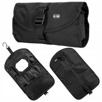 KOSMETYCZKA TURYSTYCZNA WISZĄCA TORBA TOALETOWA PODRÓŻNA M-TAC - CZARNA