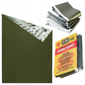 KOC TERMICZNY WOJSKOWY KOC RATUNKOWY FOLIA RATUNKOWA NRC M-TAC 160 X 210 CM