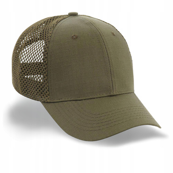 CZAPKA Z DASZKIEM BEJSBOLÓWKA MĘSKA M-TAC VENT FLEX RIP-STOP - DARK OLIVE
