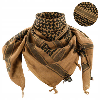 ARAFATKA CHUSTA OCHRONNA M-TAC SHEMAGH WZÓR W KRATĘ COYOTE BLACK KHAKI