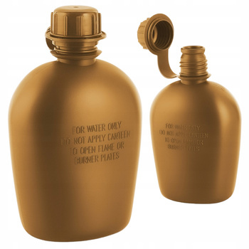 MANIERKA WOJSKOWA TURYSTYCZNA MENAŻKA BIDON BUKŁAK 1L M-TAC - COYOTE KHAKI