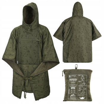 PONCZO PONCHO UNIWERSALNE HELIKON SWAGMAN ROLL - DESERT NIGHT CAMO ZIELONE