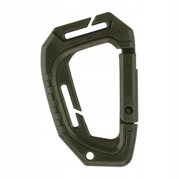 KARABIŃCZYK TYPU D-HOOK TACTICAL BRELOK DO KLUCZY ABS M-TAC OLIVE ZIELONY