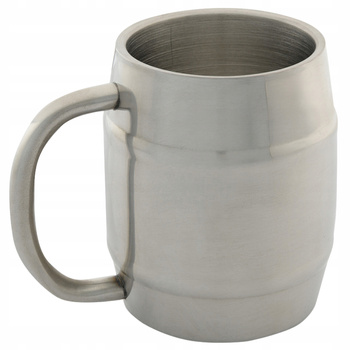 KUBEK TERMICZNY DO PIWA ZE STALI NIERDZEWNEJ KUFEL NIETŁUKĄCY M-TAC 450 ML