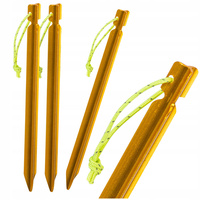 SZPILKI ŚLEDZIE KOTWY KOŁKI DO NAMIOTU TARPA HELIKON 18 CM ALUMINIUM 4 SZT